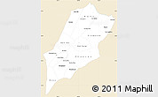 Classic Style Simple Map of Luang Prabang, single color outside