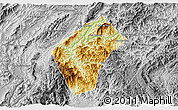 Physical 3D Map of Xiengngeun, desaturated