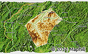 Physical 3D Map of Xiengngeun, satellite outside