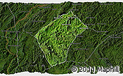 Satellite 3D Map of Xiengngeun, darken