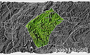 Satellite 3D Map of Xiengngeun, desaturated