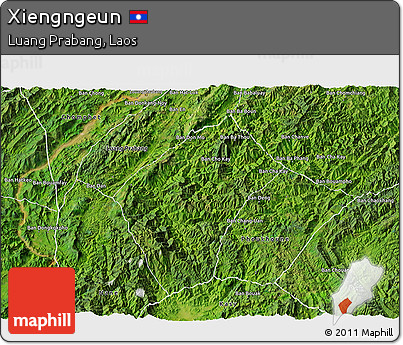 Satellite 3D Map of Xiengngeun