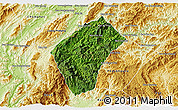 Satellite 3D Map of Xiengngeun, physical outside