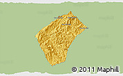 Savanna Style 3D Map of Xiengngeun, single color outside