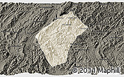 Shaded Relief 3D Map of Xiengngeun, darken