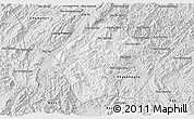Silver Style 3D Map of Xiengngeun