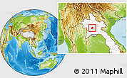 Physical Location Map of Xiengngeun, highlighted country