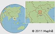 Savanna Style Location Map of Xiengngeun