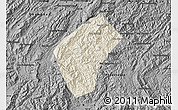 Shaded Relief Map of Xiengngeun, darken, desaturated