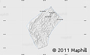 Silver Style Map of Xiengngeun, single color outside