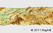 Physical Panoramic Map of Xiengngeun