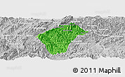 Political Panoramic Map of Xiengngeun, lighten, desaturated