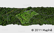 Satellite Panoramic Map of Xiengngeun, darken