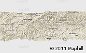 Shaded Relief Panoramic Map of Xiengngeun