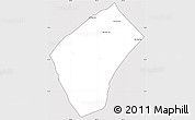 Silver Style Simple Map of Xiengngeun, cropped outside