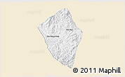 Classic Style 3D Map of Viengphoukha, single color outside