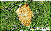 Physical 3D Map of Viengphoukha, satellite outside