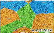 Political 3D Map of Viengphoukha