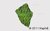 Satellite 3D Map of Viengphoukha, cropped outside