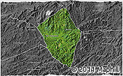 Satellite 3D Map of Viengphoukha, desaturated