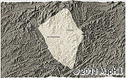 Shaded Relief 3D Map of Viengphoukha, darken