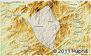 Shaded Relief 3D Map of Viengphoukha, physical outside