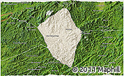 Shaded Relief 3D Map of Viengphoukha, satellite outside