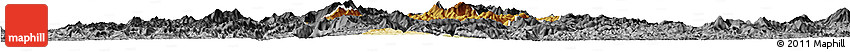 Physical Horizon Map of Viengphoukha, darken, desaturated