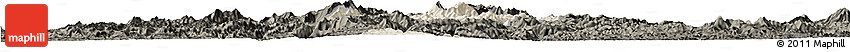 Shaded Relief Horizon Map of Viengphoukha, darken