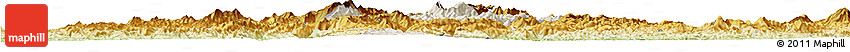 Shaded Relief Horizon Map of Viengphoukha, physical outside