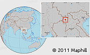 Gray Location Map of Viengphoukha