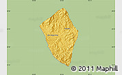 Savanna Style Map of Viengphoukha, single color outside