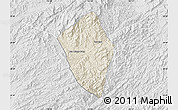Shaded Relief Map of Viengphoukha, lighten, desaturated