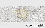 Shaded Relief Panoramic Map of Viengphoukha, lighten, semi-desaturated