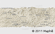 Shaded Relief Panoramic Map of Viengphoukha