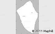 Gray Simple Map of Viengphoukha, cropped outside