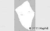 Gray Simple Map of Viengphoukha, single color outside