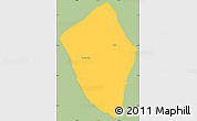 Savanna Style Simple Map of Viengphoukha, single color outside