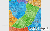 Political Shades Map of Oudomxay