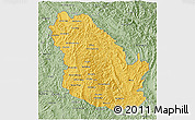 Savanna Style 3D Map of Phongsaly