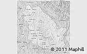 Silver Style 3D Map of Phongsaly