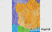 Political Shades Map of Phongsaly