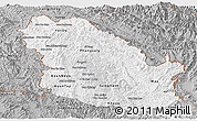 Gray Panoramic Map of Phongsaly