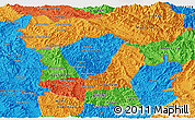 Political Panoramic Map of Phongsaly