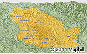 Savanna Style Panoramic Map of Phongsaly