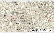 Shaded Relief Panoramic Map of Phongsaly