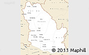 Classic Style Simple Map of Phongsaly