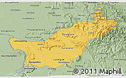 Savanna Style 3D Map of Saravane