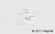 Silver Style 3D Map of Khongsedone, single color outside
