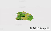 Satellite Panoramic Map of Khongsedone, cropped outside